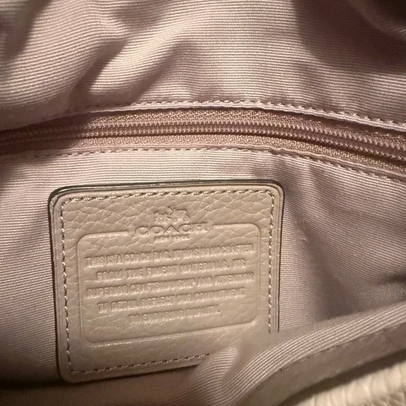 Coach Gray and Cream Shoulder Bag - Picture 6 of 7